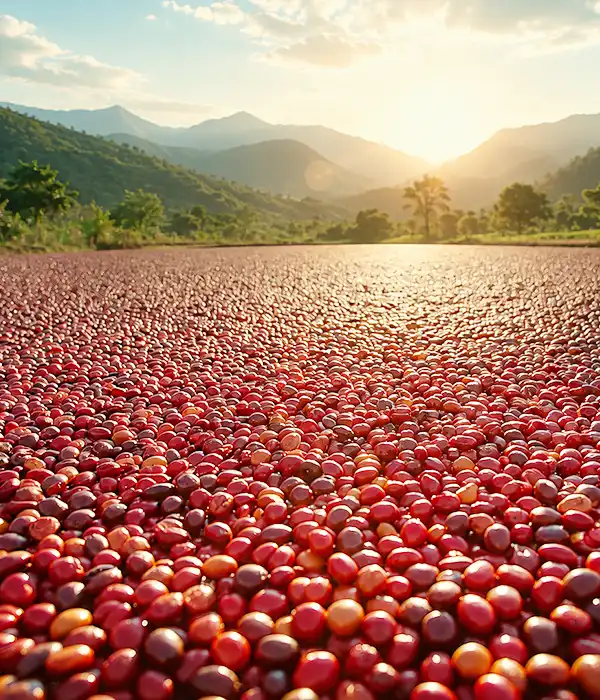 Coffee Sun Drying Yard